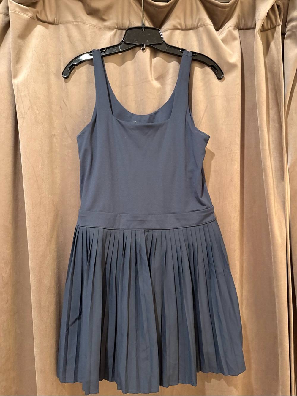 All In Motion Pleated Active Dress in Navy Blue Large